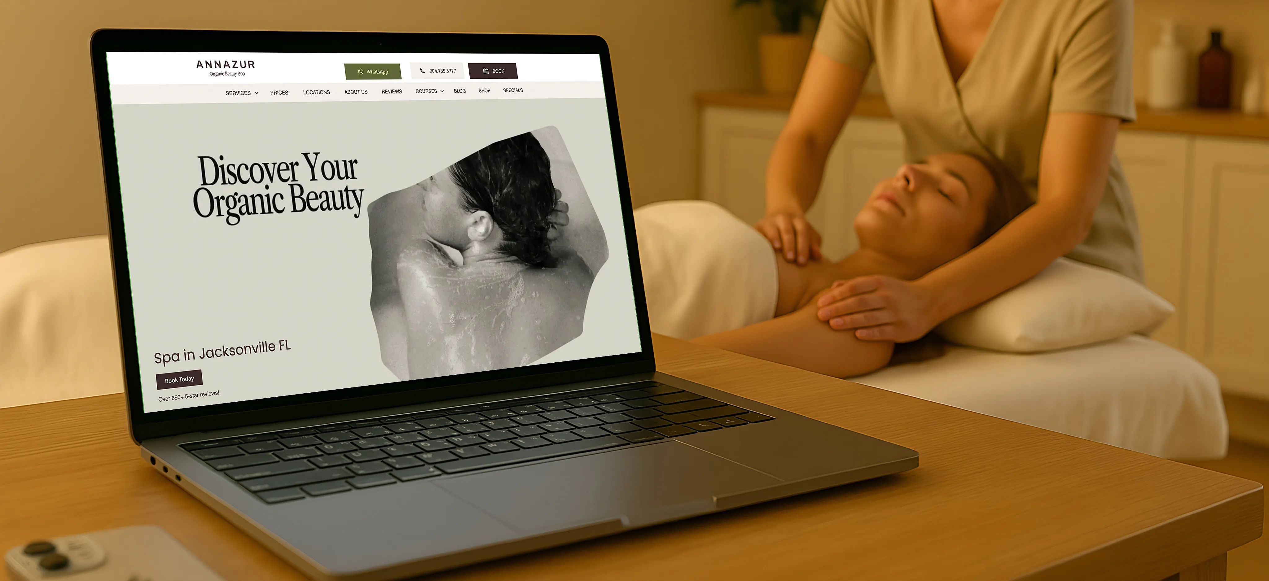 Annazur – So haben wir ein Schönheitssalon in Jacksonville, Florida, promotet.