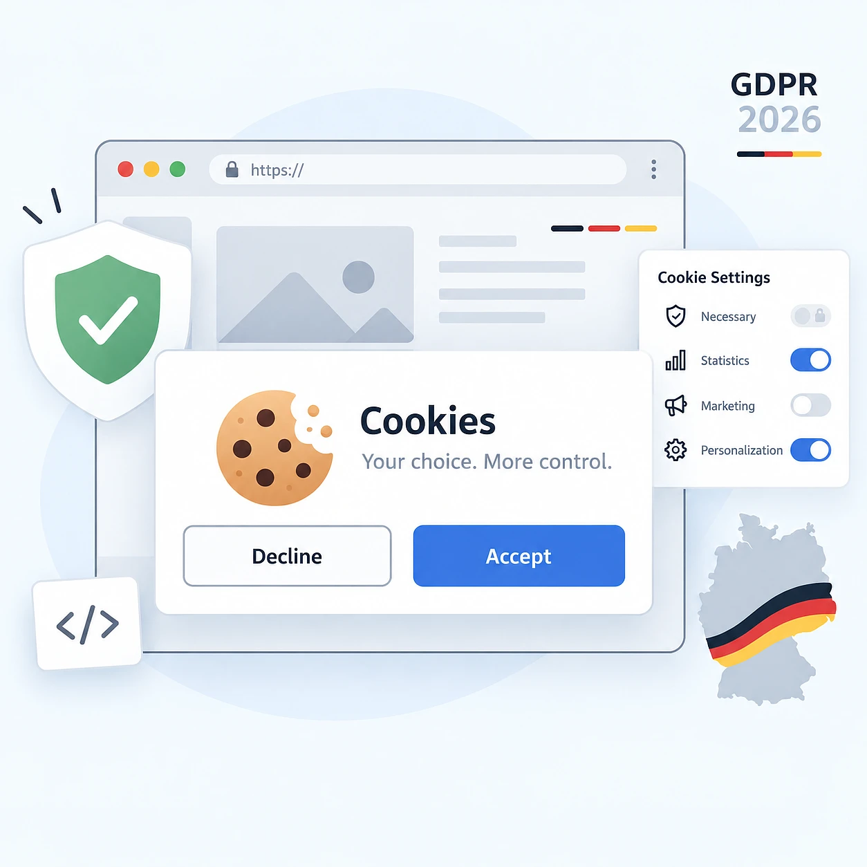 Changes to cookie banner requirements and GDPR enforcement in Germany in 2026